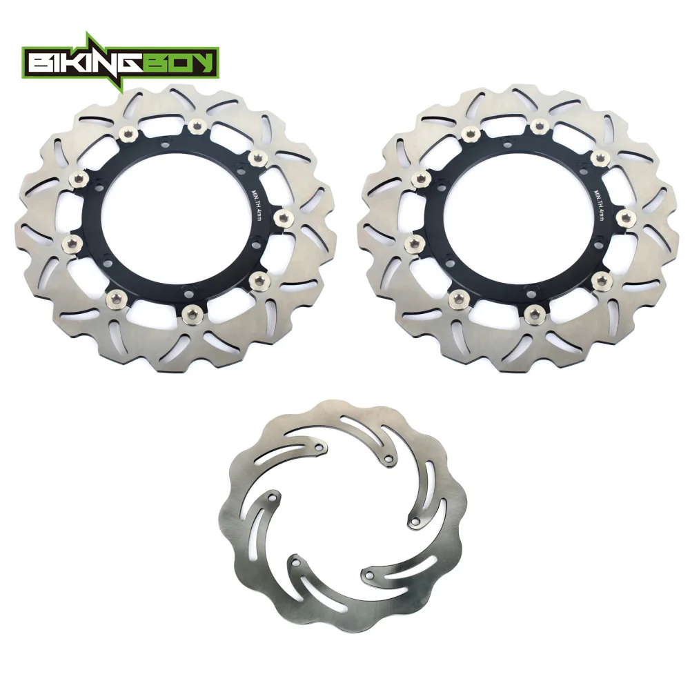 BIKINGBOY Front Rear Brake Discs Rotors Disks For ETV 1000 Capenord Rally Raid 01 02 03 04 05 06 07 08 ETV 1000 ABS 2001-2008