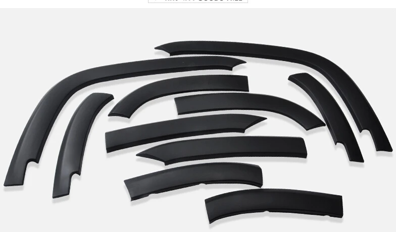 For Jeep Compass 2011 2012 2013 2014 2015 2016 Black Fender Flare Wheel Brow Extension Arches Car Accessories