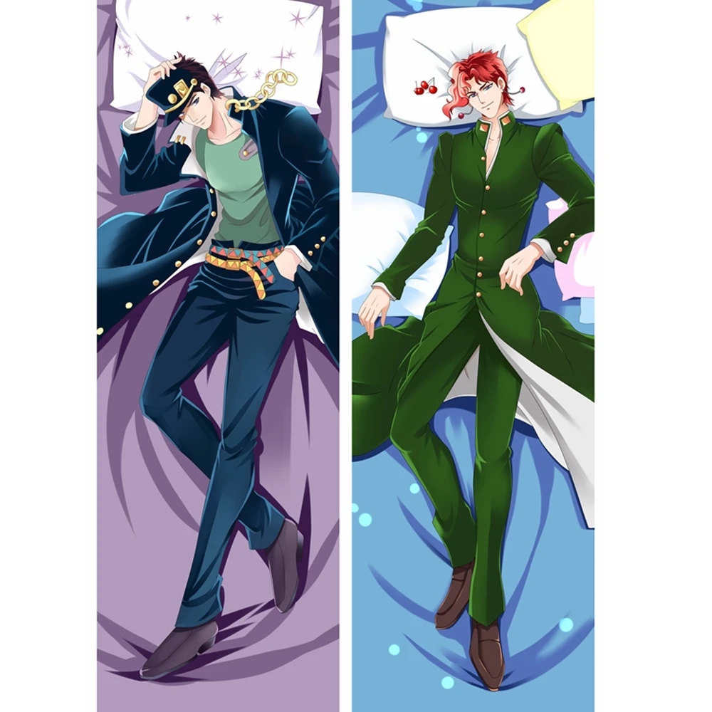 

Anime JK jjba JoJo's Bizarre Adventure Kujo Jotaro Kakyoin Noriaki Male Dakimakura Body Pillowcase Hug Pillow Cover Case