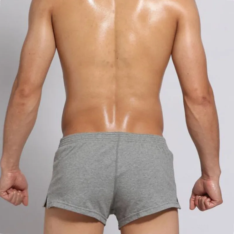 Ropa interior Gay para hombre, corto de tiro bajo bóxer, Sexy, de alta elasticidad, a la moda, para las cuatro estaciones