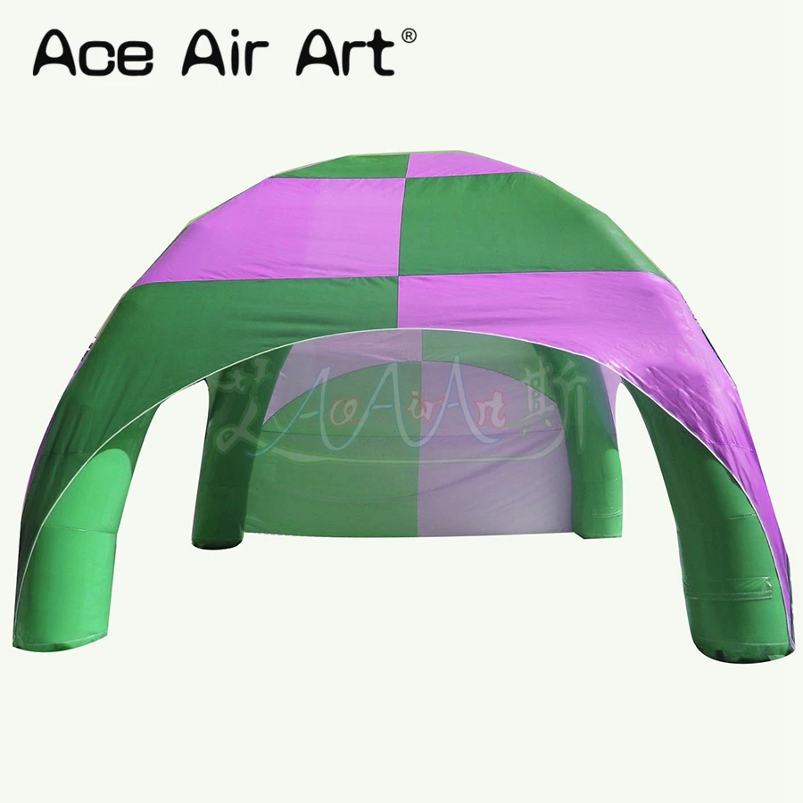 

Pink and Green Color 4x4m Inflatable Spider Tent,Air Dome Gathering Event Stations Marquee for Advertising/Party Activity