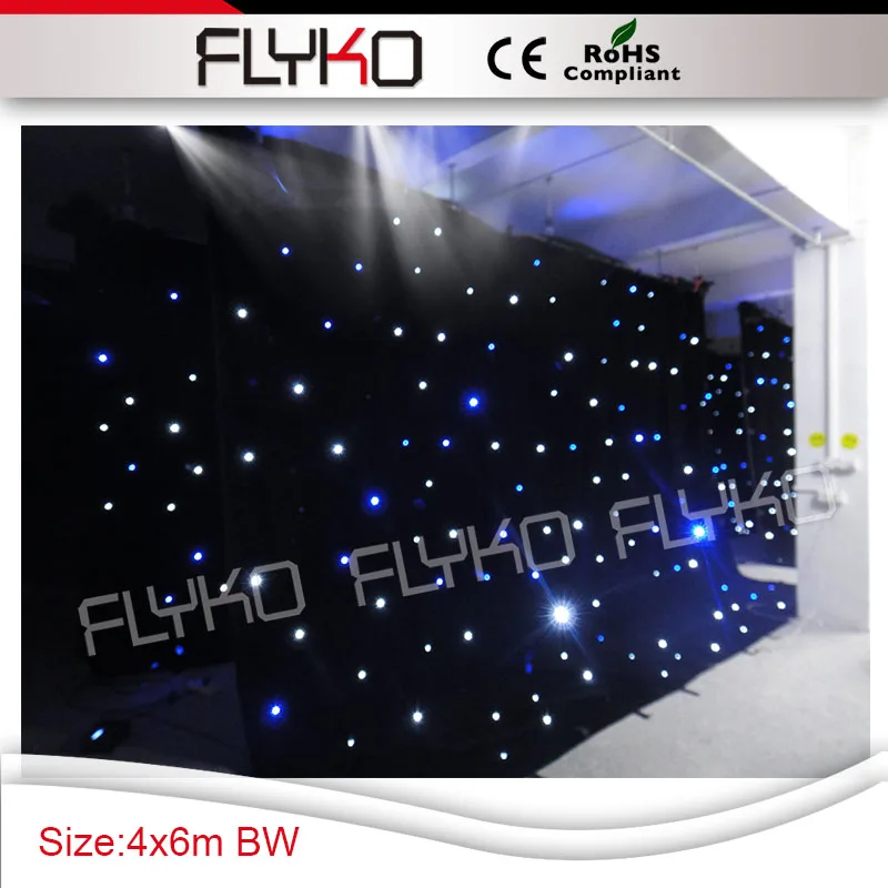 

free shipping fireproof 14ft by 20ft led star lighting screen led curtain for tv show