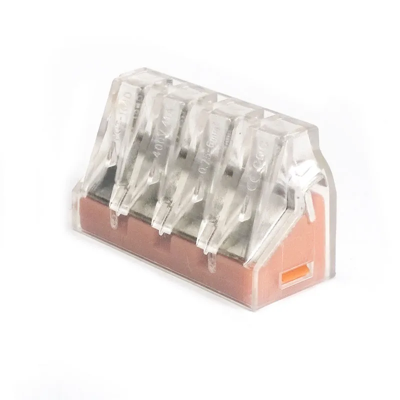 10 pcs/lot PCT 104D 4 Pin Connectors Hard Wire Quick Wiring Plug Electric Compact Block Terminal