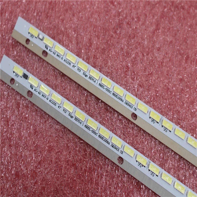 

100%New Original part 66LEDs 587mm LED backlight strip 47"V13 Edge 6920L-0001C 6916L1003A 69161009B for 6922L-0052A 6922L-0052