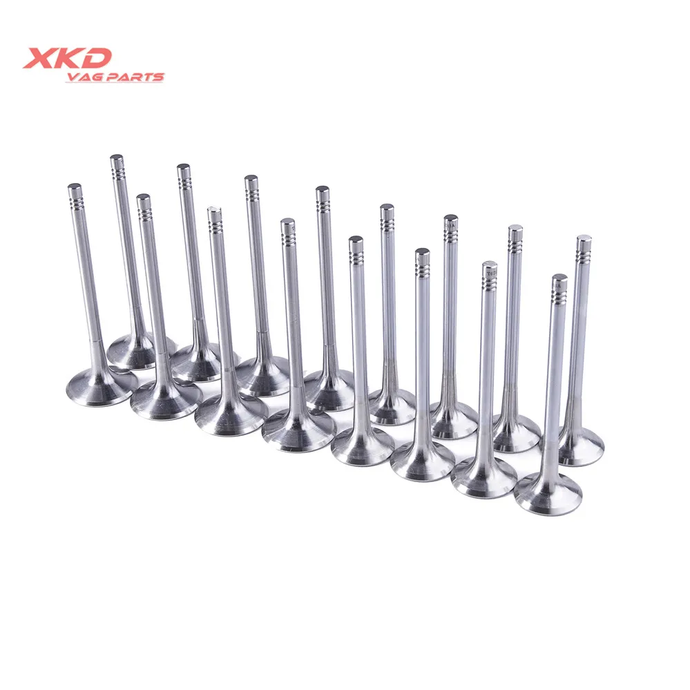 16* Engine Intake Exhaust Valve Set Fit For Beetle CC Golf Je-tta Tiguan AU-D Q3 Q5 TT  EA888 1.8T 2.0T 06D109601M 06D 109 611 H