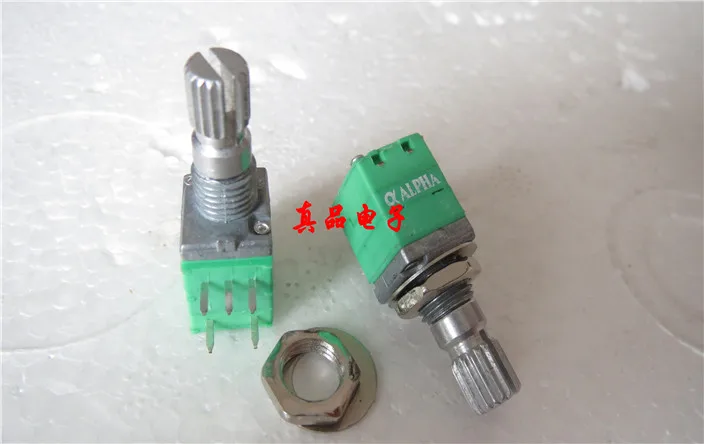 [VK] ALPHA Taiwan imported 09 type A5K single switch potentiometer 5 foot handle length 15MM switch