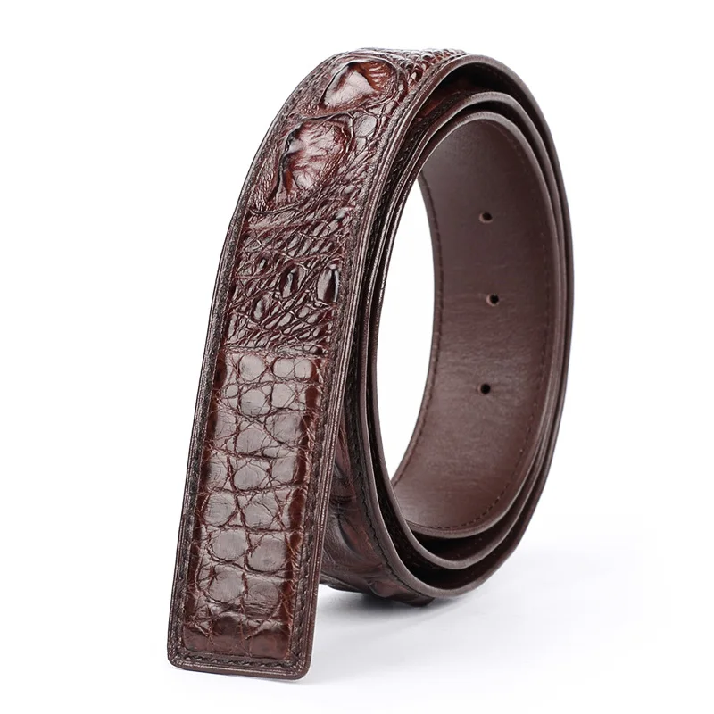 Genuíno Cinto De Couro De Crocodilo Para Homens E Mulheres, Alça De Alta Qualidade, Cinto De Crocodilo De Luxo, Nova Moda, Frete Grátis, 3.8cm, 2023