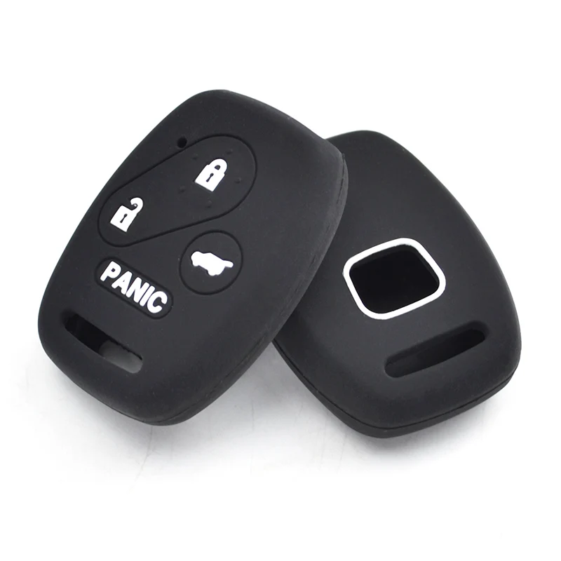 For Honda Accord CR-V Civic Insight Silicone Car Key Case Cover Keyless Fob Shell Skin Holder Protector 2016 2017 2018