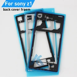 Original New Replacement Housing Plastic Back Middle Frame Back Cover Frame For Sony Xperia Z1 L39H C6902 C6903