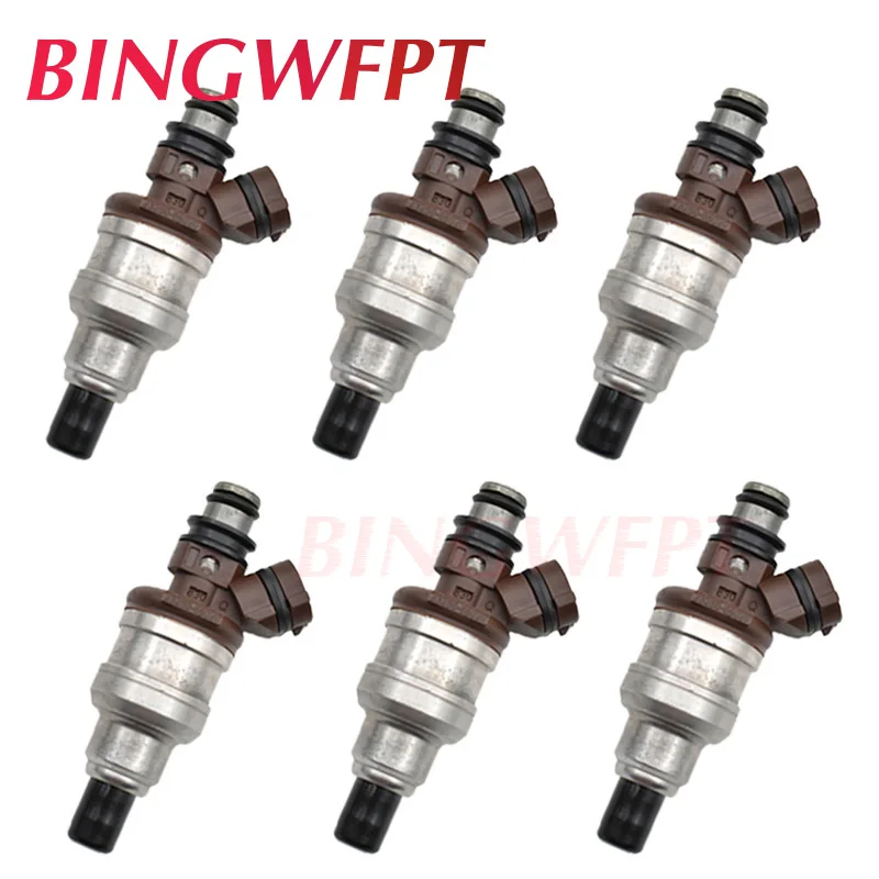 Inyector de combustible para coche, accesorio para Toyota 4runner Hilux Pickup 89-95 SR5 T100 3VZE 93-94 3,0l 2959CC, 100%, 23250-65020, 6 unidades por lote, 2325065020