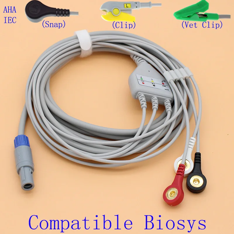 

Redel 6 штифтов ЭКГ 3 провода кабеля и электрод проволочный вывод для Biosys BPM-103 верь/IEC, оснастки/зажим/поо Соединительный зажим