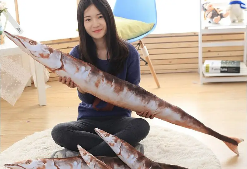 creative long plush Saury toy stuffed simulation Saury doll fish gift about 150cm