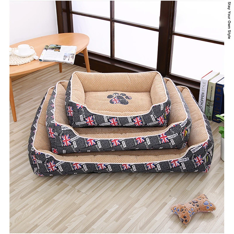 

2017 Winter Warm Cotton Dog Bed House Cozy For Small Medium Dogs Cat Kennel Puppy Sleeping Mat Wholesale Cama Para Perro