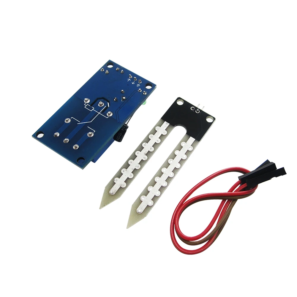 10PCS/LOT NEW DC 12V soil moisture sensor relay control module Automatic watering of the humidity starting switch