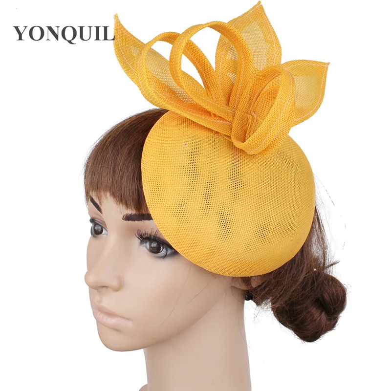 Lila Nachahmung Sinamay Fascinator Kopf bedeckung für Kentucky Derby Kirche Hochzeits feier Rennen Frauen Braut ereignis Anlass Hut – Detail 27