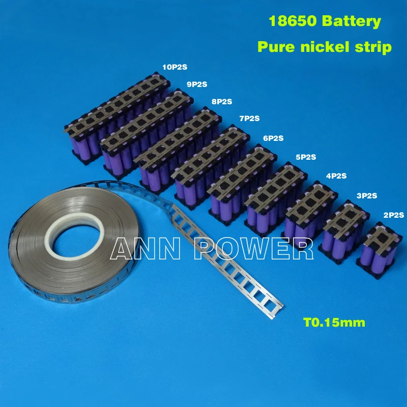 بطارية ليثيوم نيكل 18650 ، حزام نيكل 3P 4P 5P 6P ، لوحة Ni ، تستخدم لحامل البطارية 18650