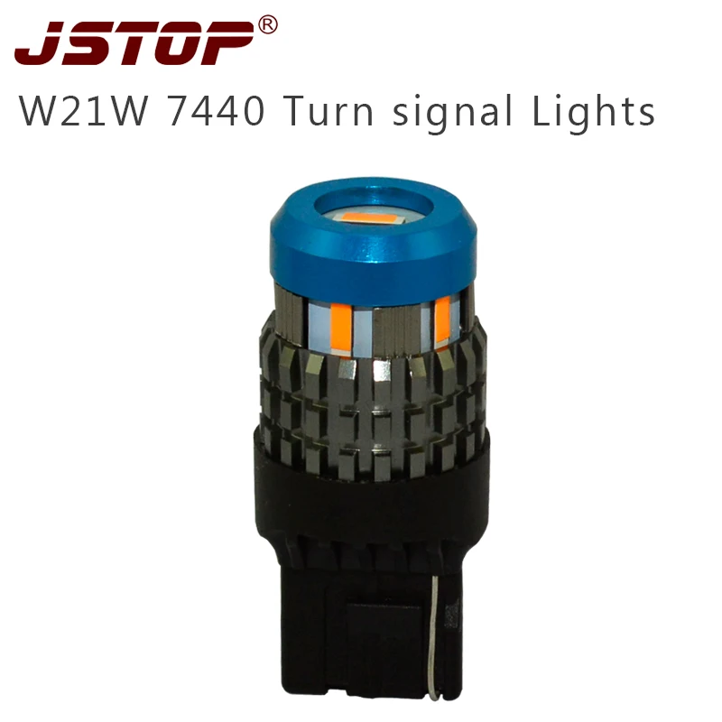 JSTOP Led Turn Signal W21yW 12V/24V 7440 100% No error For Front or Rear Turn Signal LED 1860SMD lamp turn bulbs(No Hyper Flash)