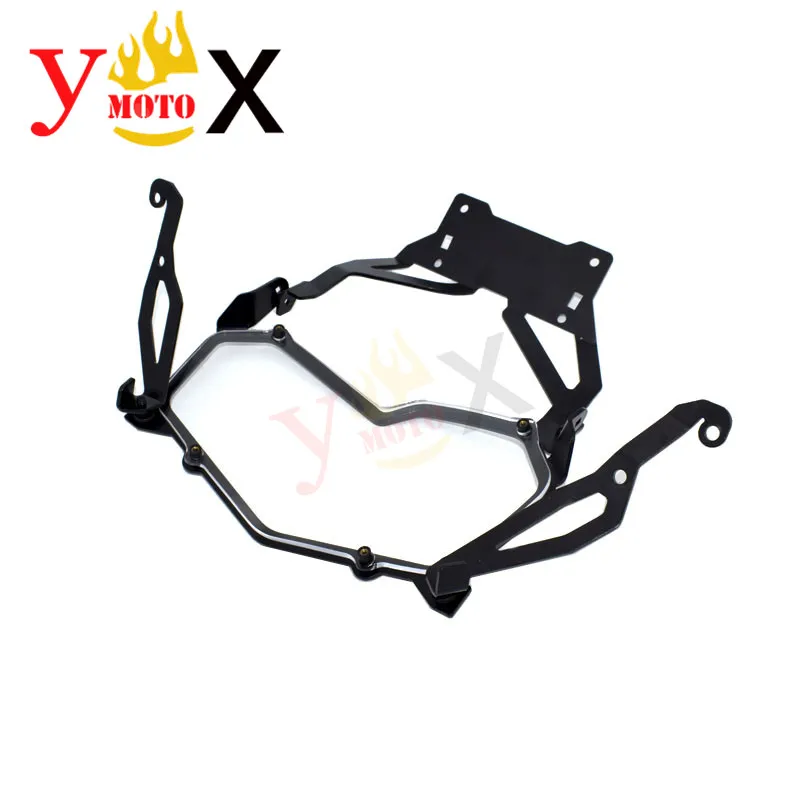 Motorcycle Adjustable Steel Headlight Guard Cover W/ Clear Len Head Light Protection For BMW F750GS F850GS F750 F850 GS 2018 19