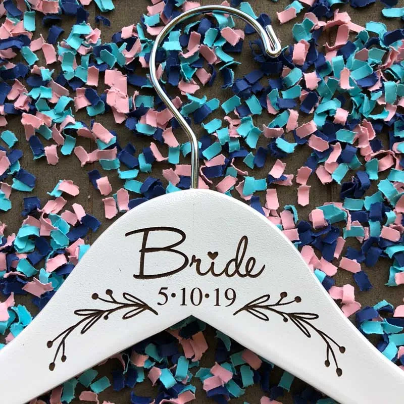 Custom Wedding Hanger Personalized Bridal Hanger Bridesmaids Gift Engraved Wedding Clothes,Dress Hanger