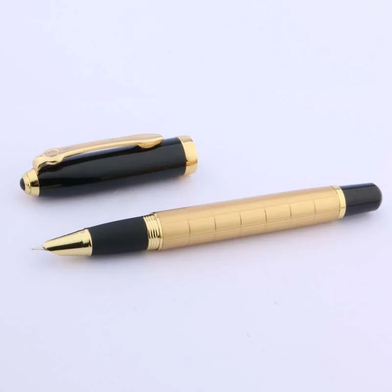 baoer 701 Fine nib Golden Trim Fountain Pen for School & Business Stationary