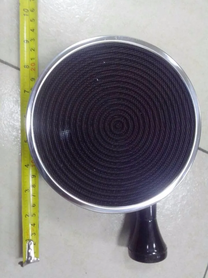 155mm diameter circular infrared gas range burner enamelled black round cordierite ceramic gas burner gas cooking burner