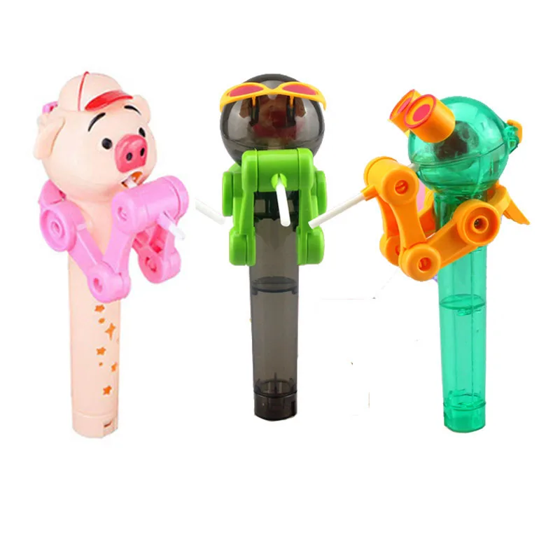 

Creative Personality Toys Lollipop Holder Decompression Toys Lollipop Robot Decompression Candy Dustproof Toy Gift