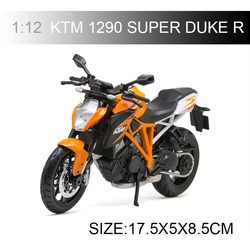 Maisto KTM 1290 SUPER DUKE R motorcycle model 1:12 scale Motorcycle Diecast Metal Bike Miniature Race Toy For Gift Collection