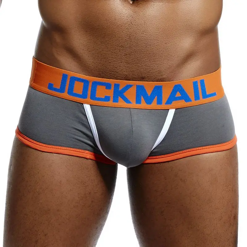 JOCKMAIL Sexy Men Underwear BOTTOMLESS BOXER men G-strings tanga Short underpants Gay Male Underwear Open Backless crotch