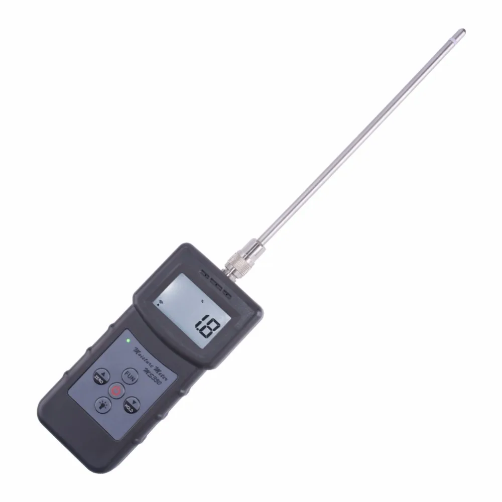 yieryi Moisture Meter MS350 Measuring Range 0-80% Portable Digital Capacitive Chemical raw materials Moisture Meter