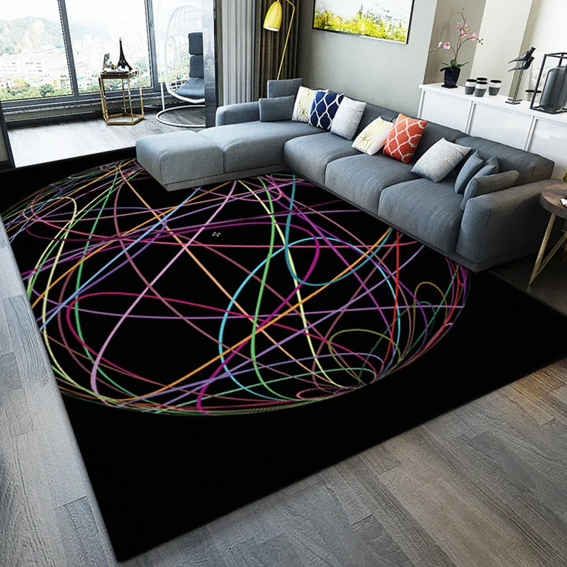 

Creative trend geometry yoga tapete for Living room coffee table bedroom bedside rug and carpet Fashion Home customizable carpet