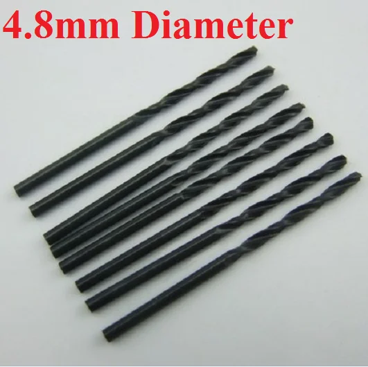 K235B 4.8MM Black Twist Drill Bit For Iron Aluminum Wood Plastic DIY Tools Sell At A Loss USA Belarus Ukraine