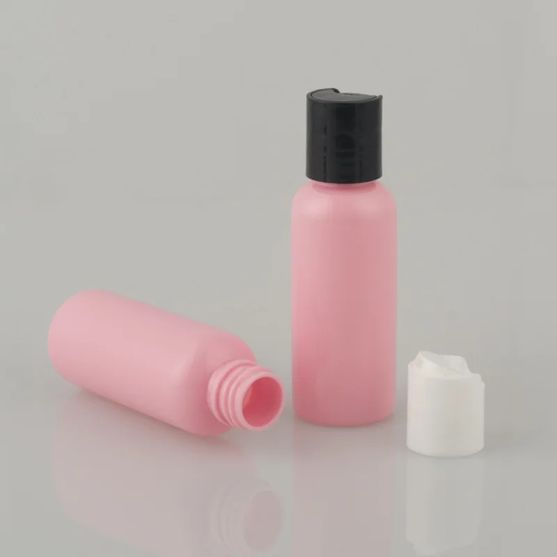 5pcs 50ml pink round shoulder bottle centuries cap Squeeze the bottle.Lotion bottle Sub-bottle High grade wholesale BQ103