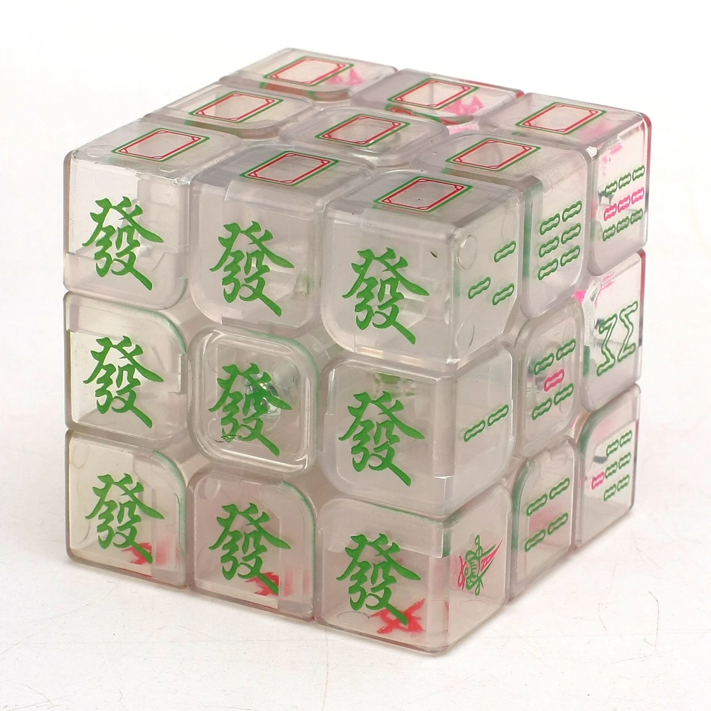 Zcube Leucht Mahjong 3x3x3 Zauberwürfel Geschwindigkeit Puzzle Spiel Cubes Pädagogisches Spielzeug für Kinder Kinder