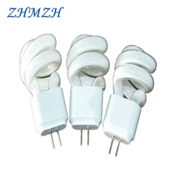 5pcs/lot G4 AC 220V 3W 5W Lens Headlight Energy-Saving Light Bulbs Mirror light Aisle Lamp Small Spiral Tube Two Pins