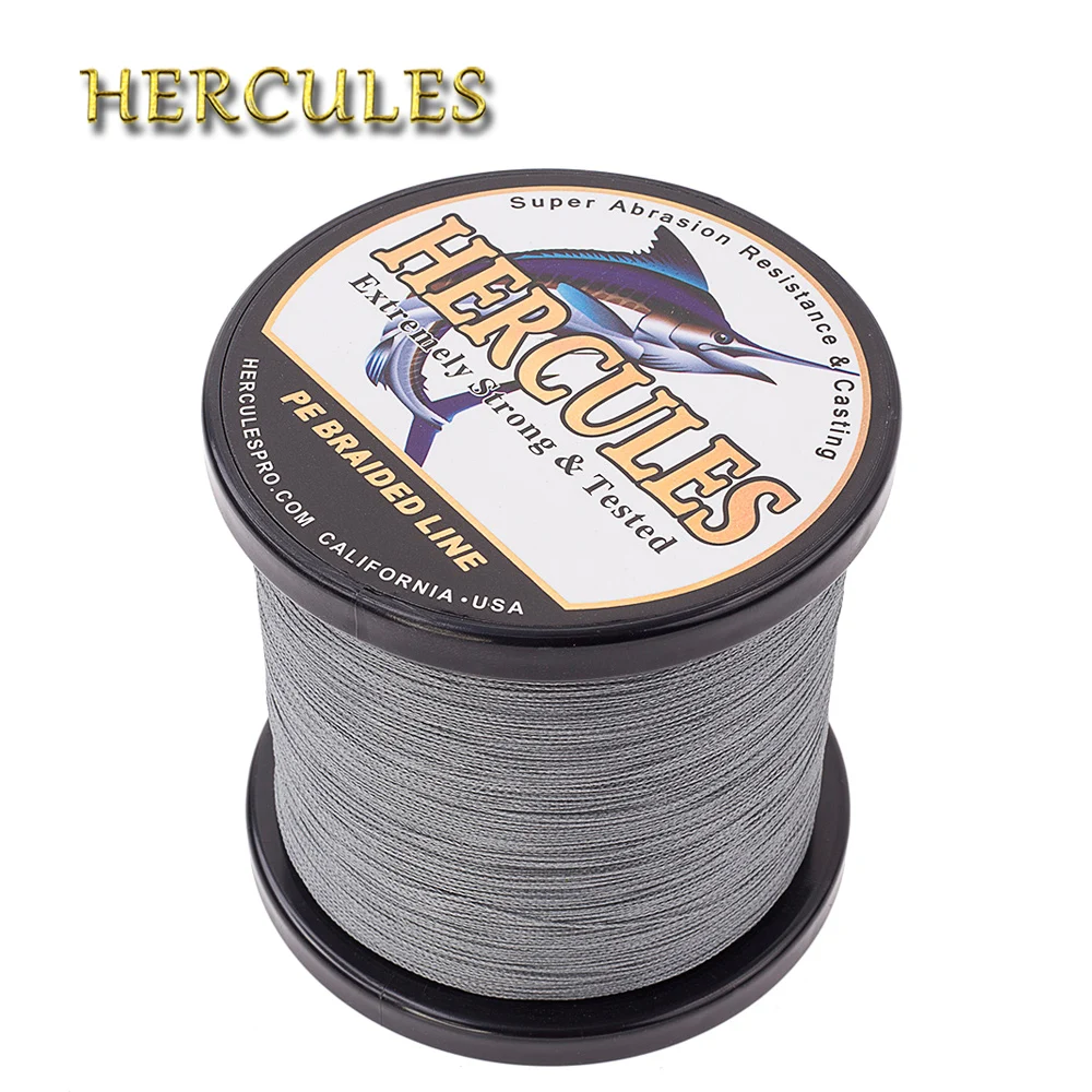 

Hercules Braided Fishing Line 4 Strands PE 100lb 1000m Multifilament Fishing Braid PE 6-100LB Saltwate Ocean Boat