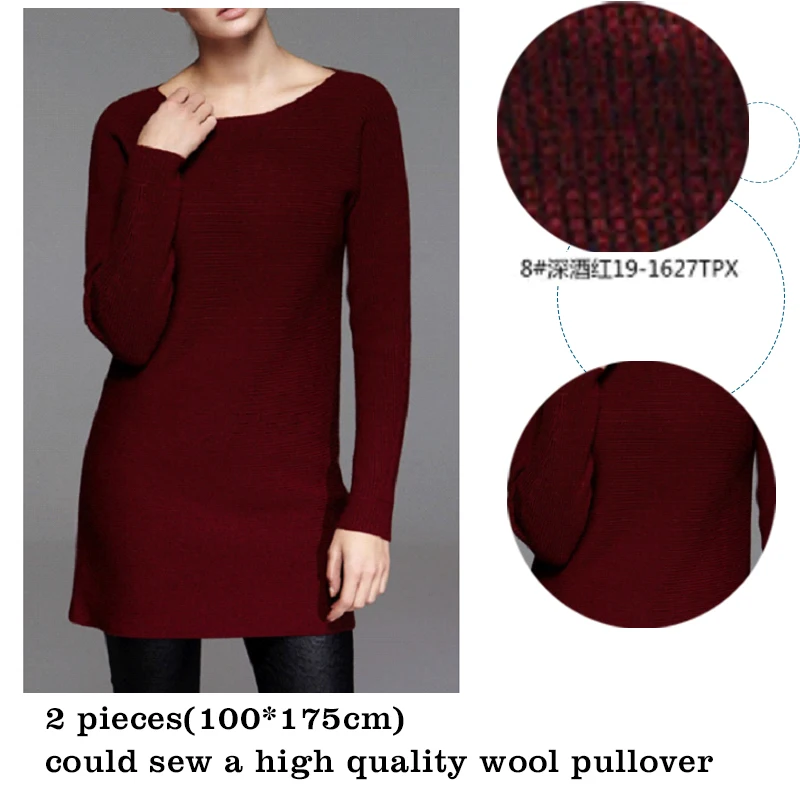 Thick Wool Blend Knitted Sweater Fabric Fashion Style Winter Clothing Tailor Sewing Material By Half Meters K302366