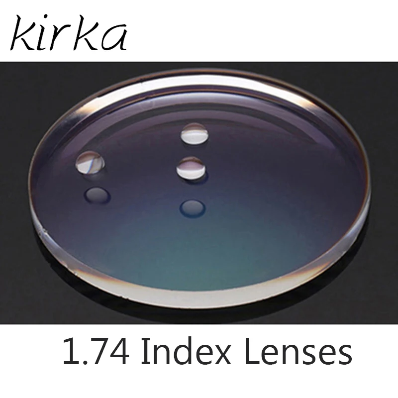 Kirka 1.74 Index Single Vision Prescription Lenses Reading glasses +6.0 ~+12.00