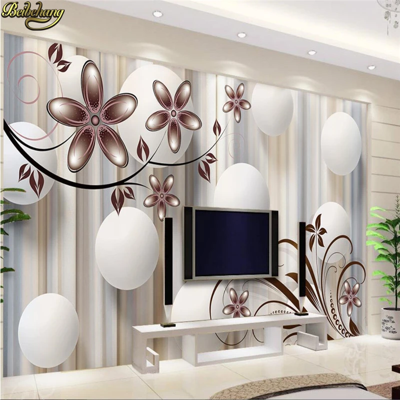 

beibehang Custom photo wallpaper large mural wall stickers modern fashion sense 3d 3d ball flower background wall