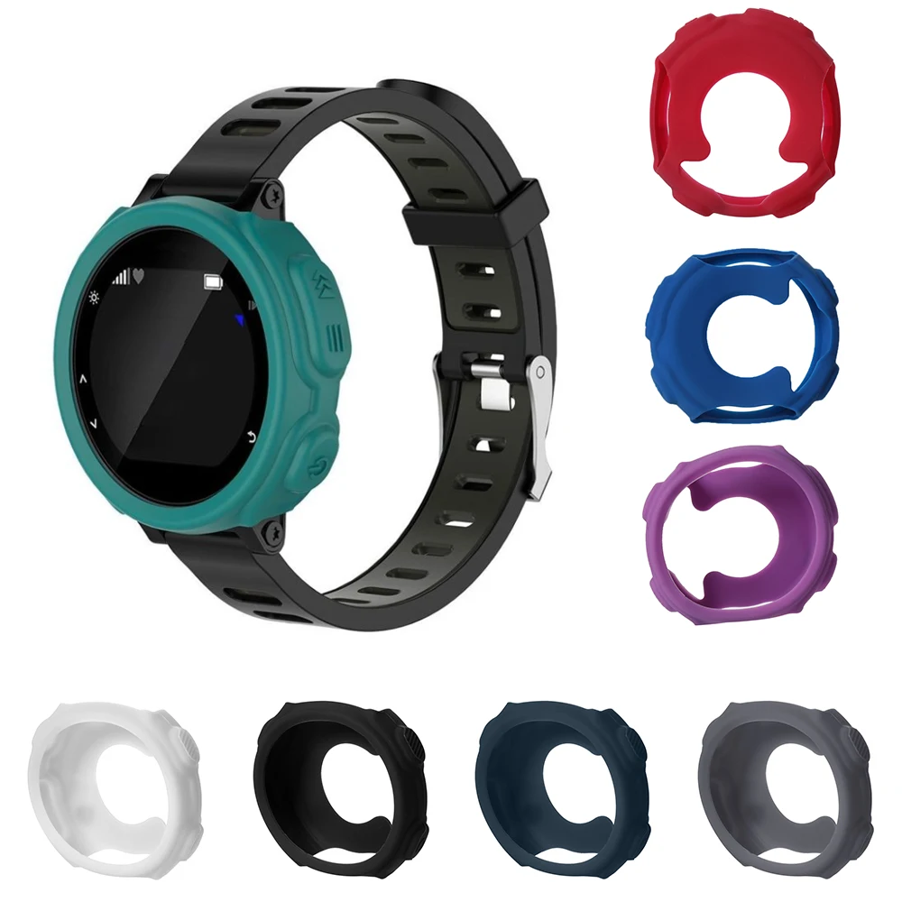 For Garmin Forerunner 235 / 735XT GPS Watch Shell Silicone Wristband Bracelet Protector Case Cover