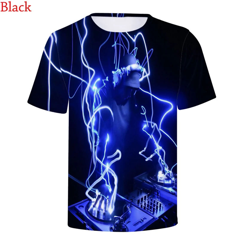 男性と女性のための3D Tシャツ,印刷されたラウンドネックのファッショナブルなパイオニアプロdj半袖Tシャツ,3DヒップホップTシャツ,スウェットシャツ