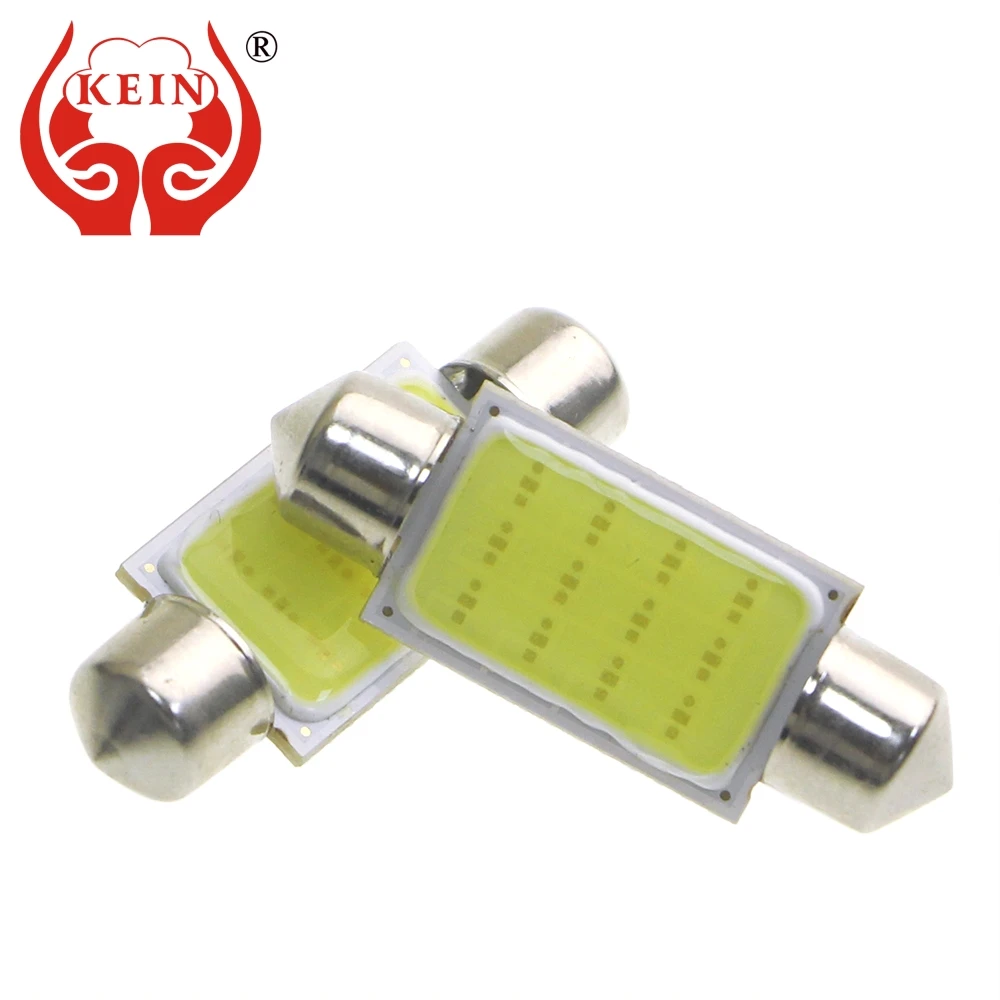 

KEIN 2PCS C3W C5W C10W festoon LED Car COB reading Door Light Trunk Lamp License Plate Bulb 31MM 36MM 39MM 41MM white 12V