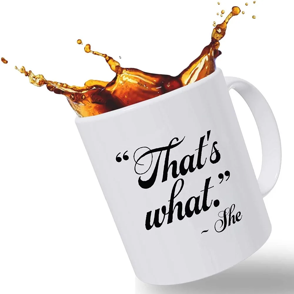 Best Funny Mugs Gift | That's What She Said Quote from The Office Gifts | The Office Merchandise 11 oz Funny Porcelain Coffee Mu