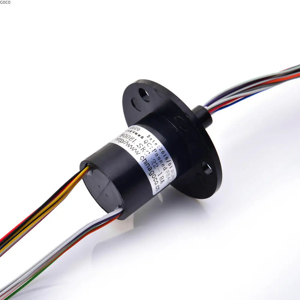 18 2A cap type slip ring 2A rain-proof power electromechanical hydropower stage lights slip ring collector slip ring