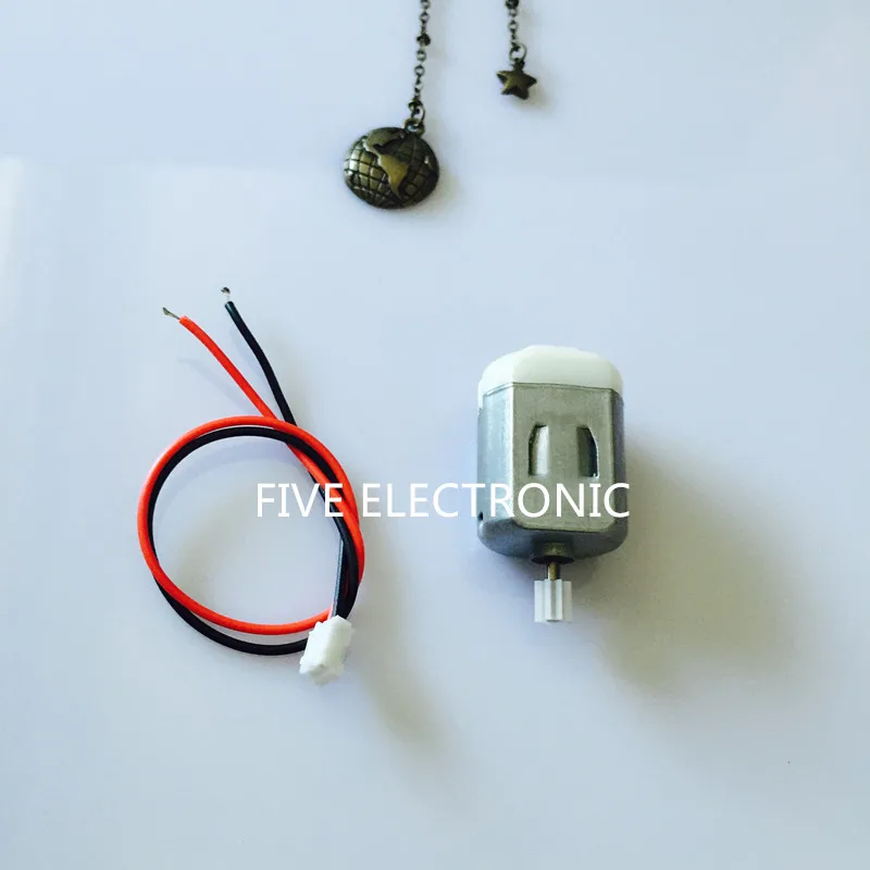 130 Micro DC Motor with 8pins gear and PH2.0-2P with wire ,3-6V 8000R/Min for DIY electronic toy,car/plane model mini fan