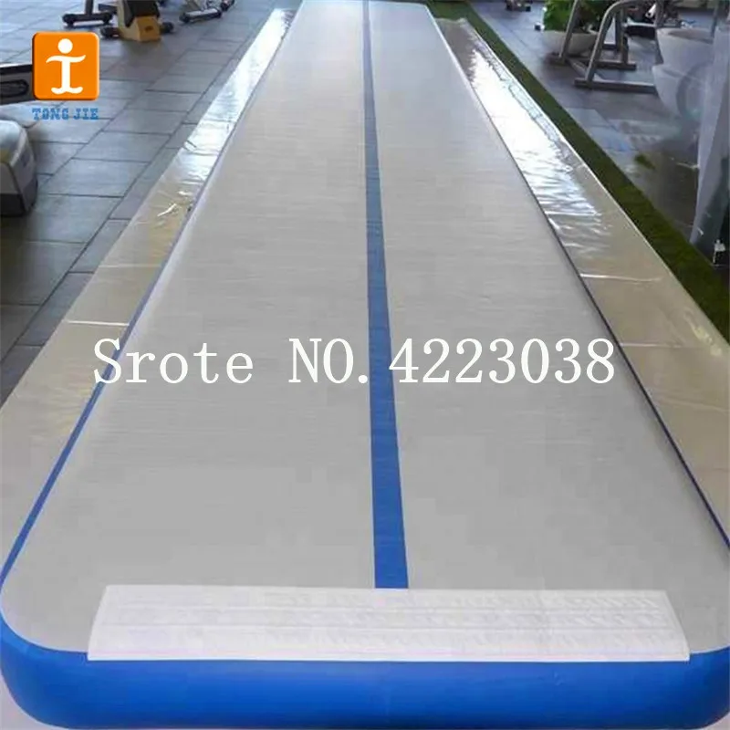 Frete grátis 12x2x0.2m esteiras de ginástica infláveis pista de ar inflável queda de ar inflável pista de salto esteira