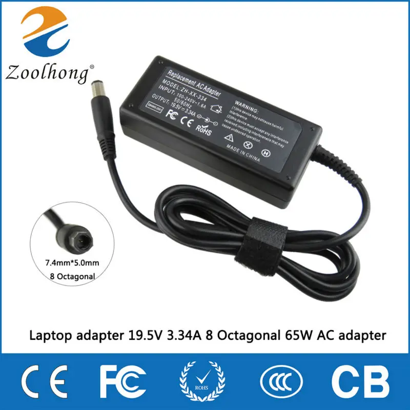 

19.5V 3.34A 65W Octagon Tip PA-21 AC Adapter Charger For Dell Inspiron 1545 1750 1440 1318 1530 1557 1546 1551 ADP-65AH