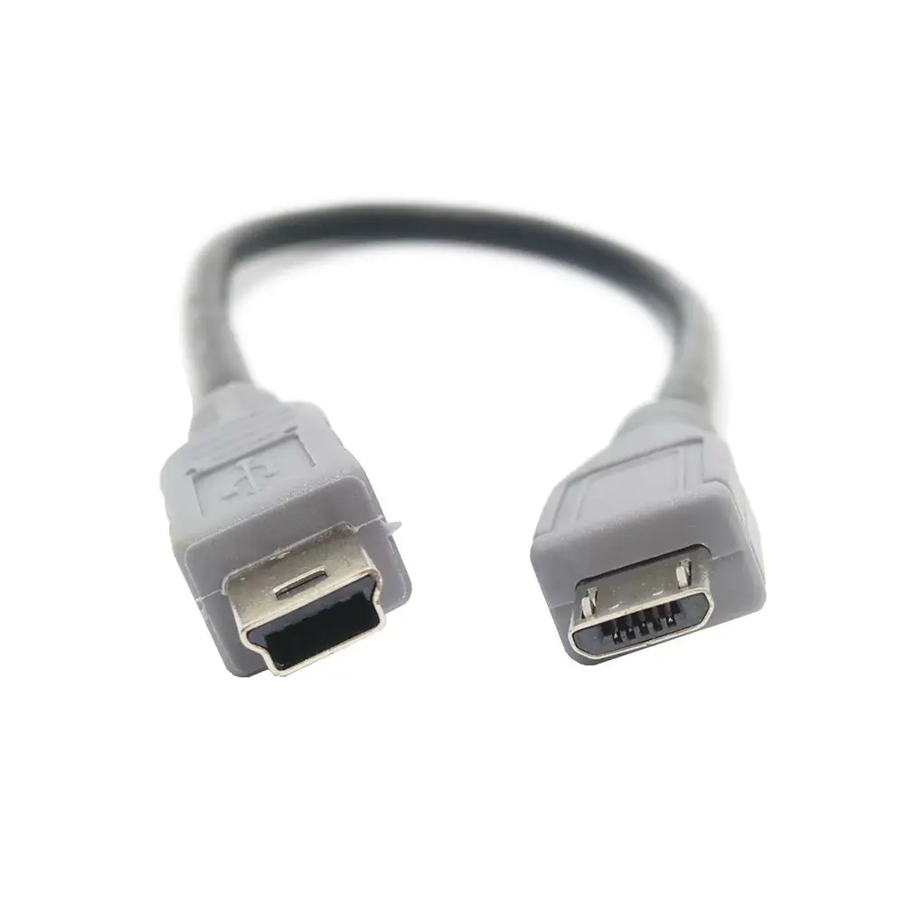 20Cm Micro USB 2.0 Mini USB Ke Jalur Data Publik Jalur Salin Pengisian Konektor Kabel Jalur Kontak OTG untuk Ponsel
