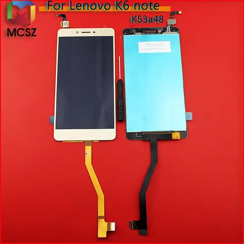 For Lenovo K6 Note K6 Plus VIBE K53a48 K53b36 LCD Für lenovo k6 note k53a48 lcd display touchscreen digitalis ierer kombination baugruppe ersatz reparatur zubehör für k6 plus