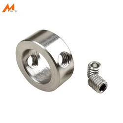 Juego de Collar de eje de acero inoxidable, tornillo estilo 3mm, 4mm, 6mm, 8mm, 12mm, tope de taladro de carpintería, anillo de tope de profundidad, 5 piezas