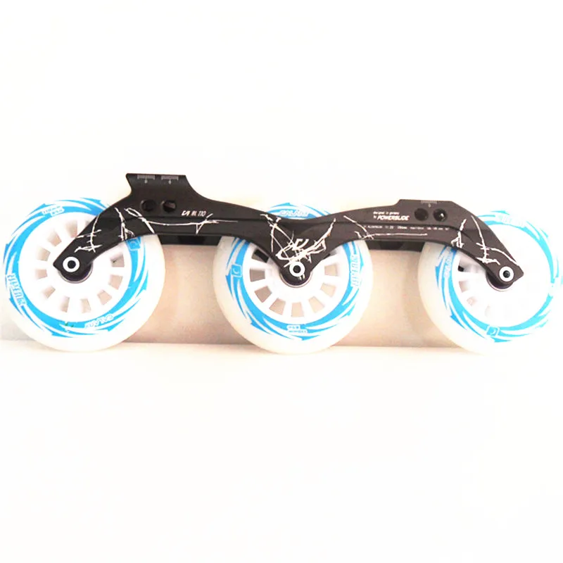 3X125 3X110 3X100 3X90 3 Wheels Inline Speed Skate Frame with 3-layers Strengthen Structure M7 Alloy 90mm 100mm 110mm 125mm